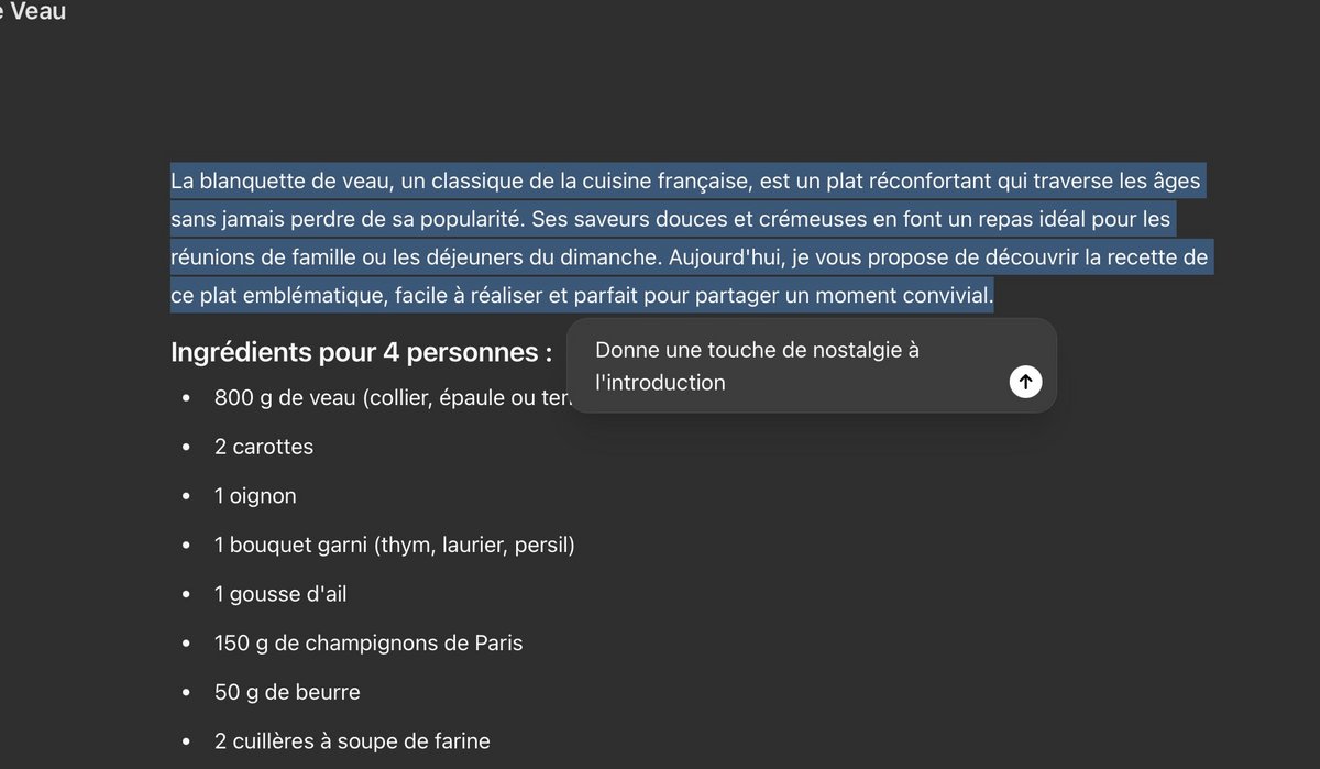 Demandez à ChatGPT d'améliorer des portions de texte © Naïm Bada pour Clubic