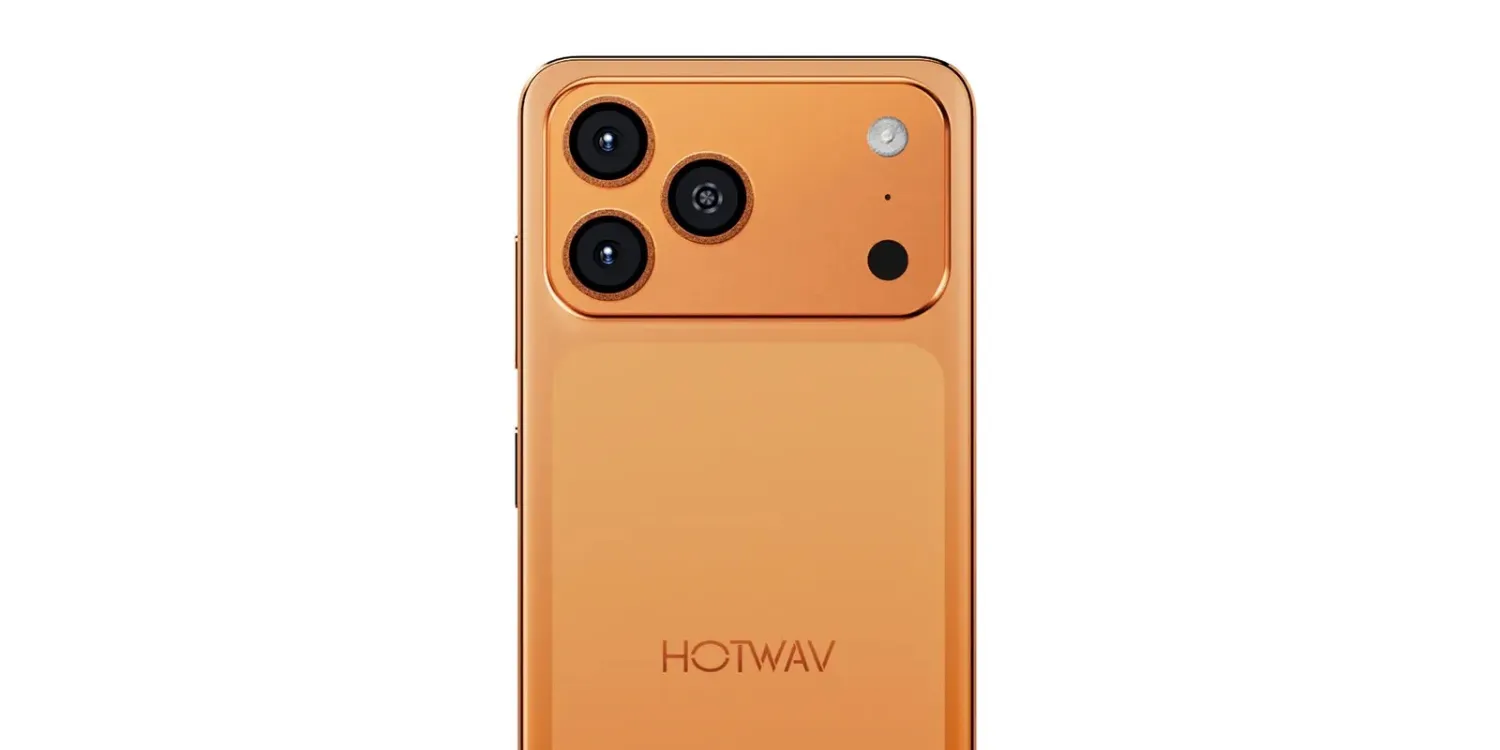 Le Hotwav A17 Pro Max copie le design de l'iPhone sans aucune honte. ©Hotwav
