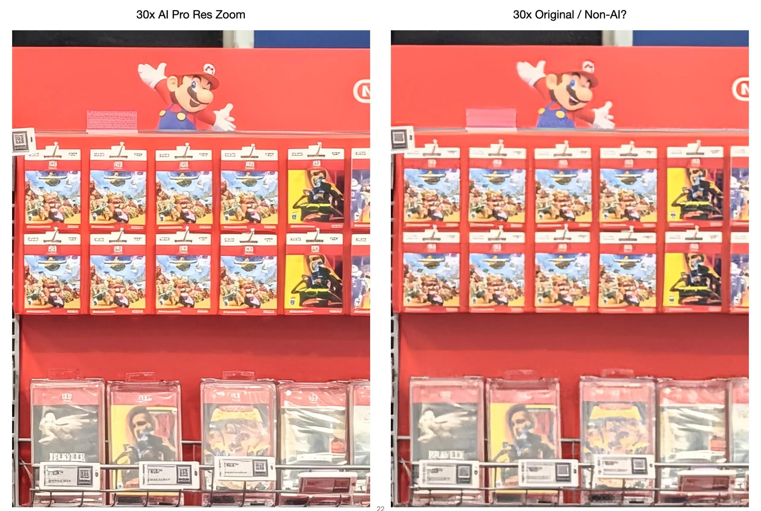 Le zoom 30x avec IA semble d'une qualité convenable. ©Dry_Astronomer3210 sur Reddit