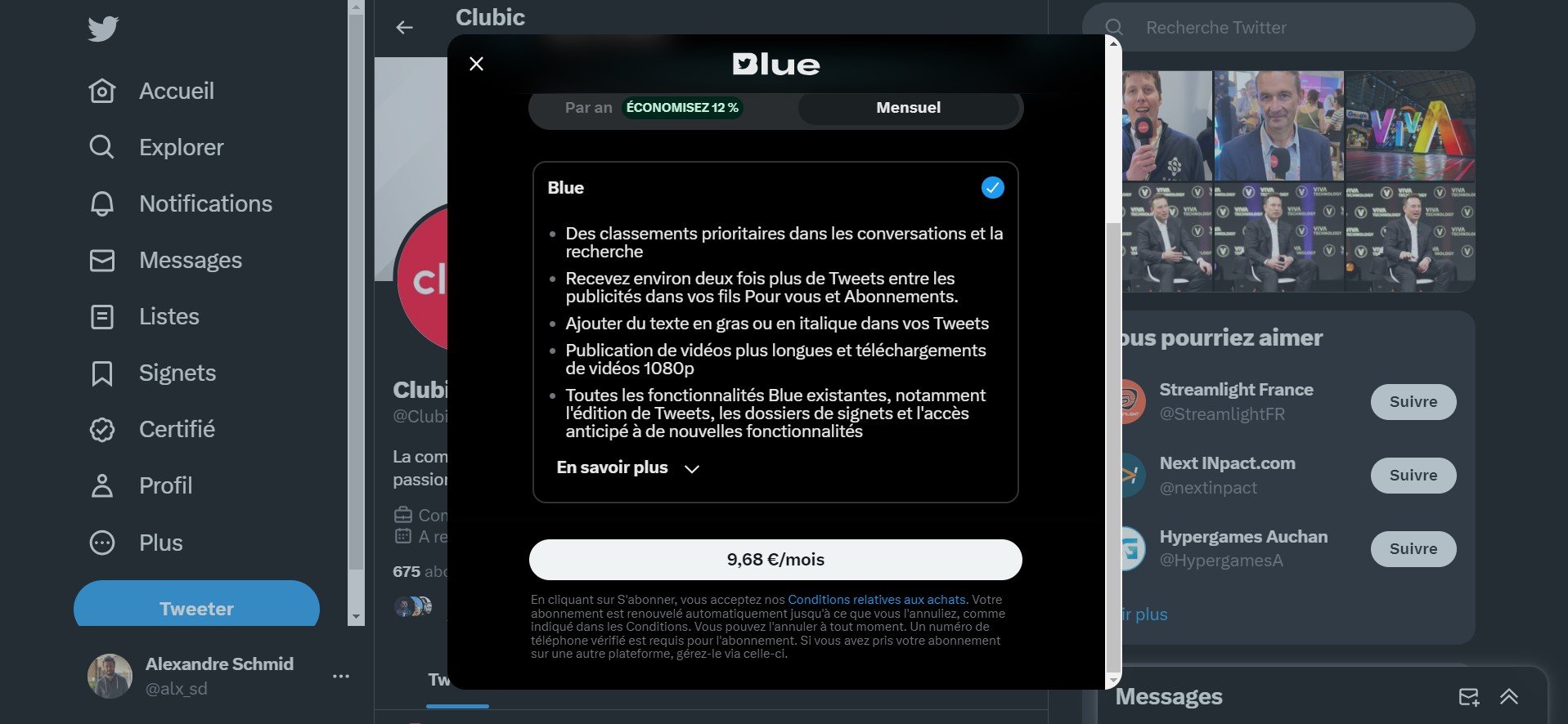 © Twitter / Alexandre Schmid pour Clubic