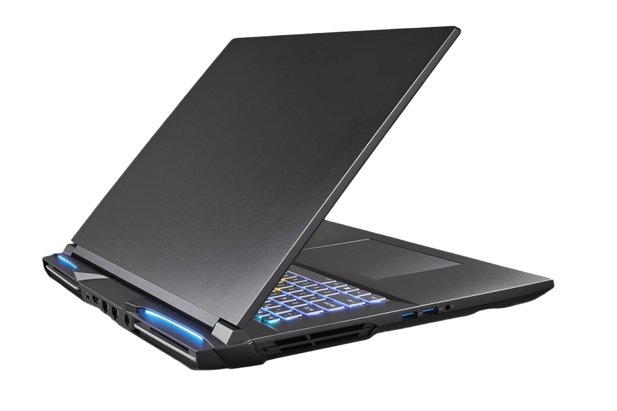Imposant, mais plutôt élégant ce gros laptop Raptor X18. ©Eurocom