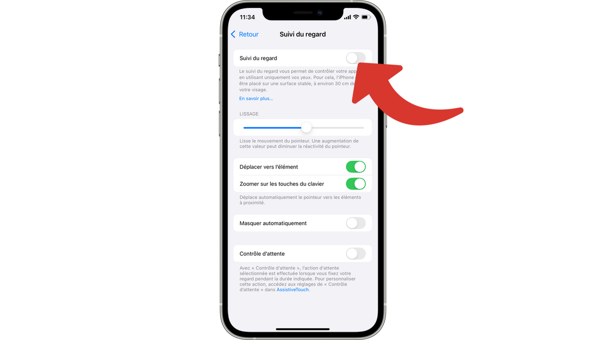 Activer le Suivi du regard © Clubic