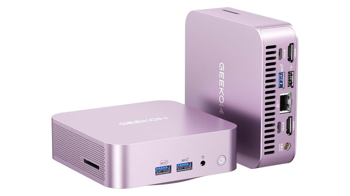 Avec sa connectique ultra-complète, ce mini PC accueille tous vos périphériques sans compromis, pour un usage fluide et polyvalent. ©Geekom