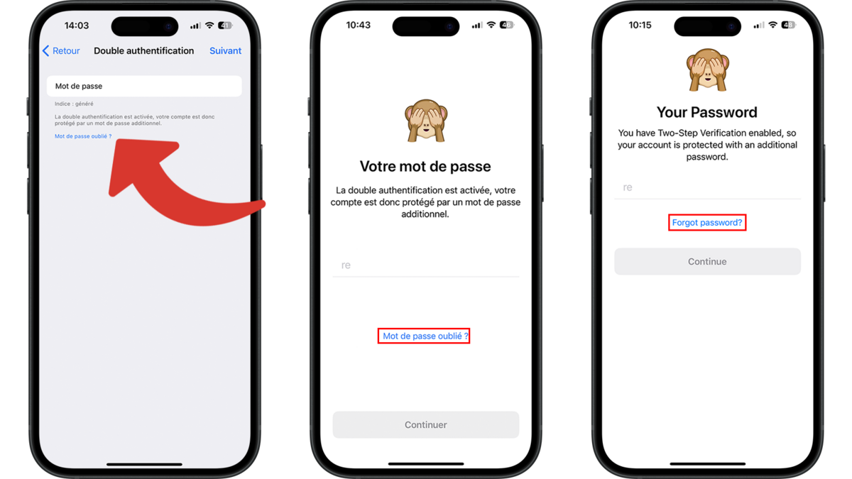 Indiquer l'oubli du mot de passe du compte Telegram © Clubic