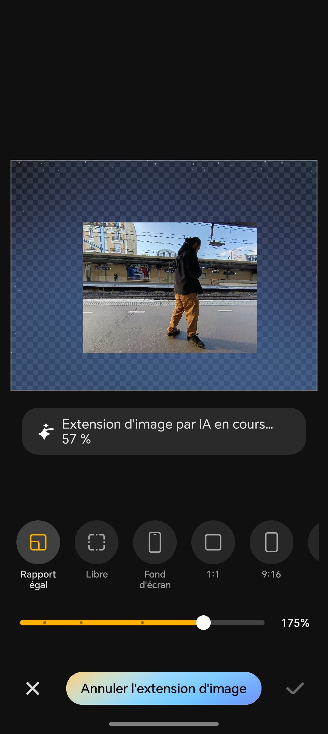Extension de l'image