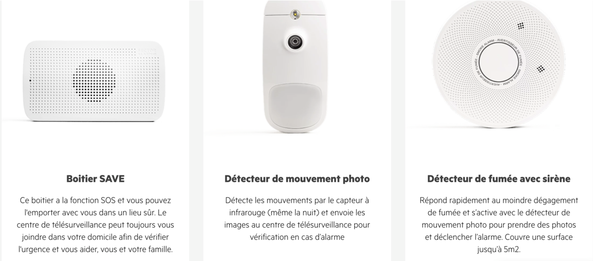 Une gamme d'équipements variée © Sector Alarm
