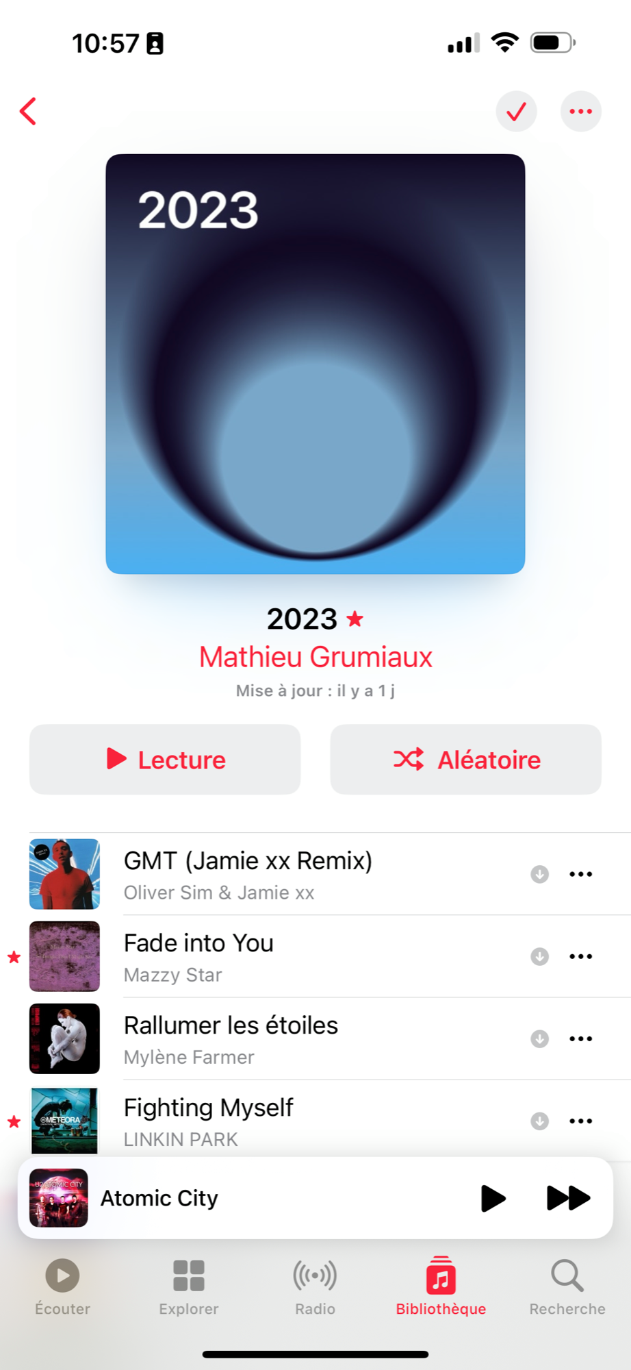 iOS 17.1 Musique