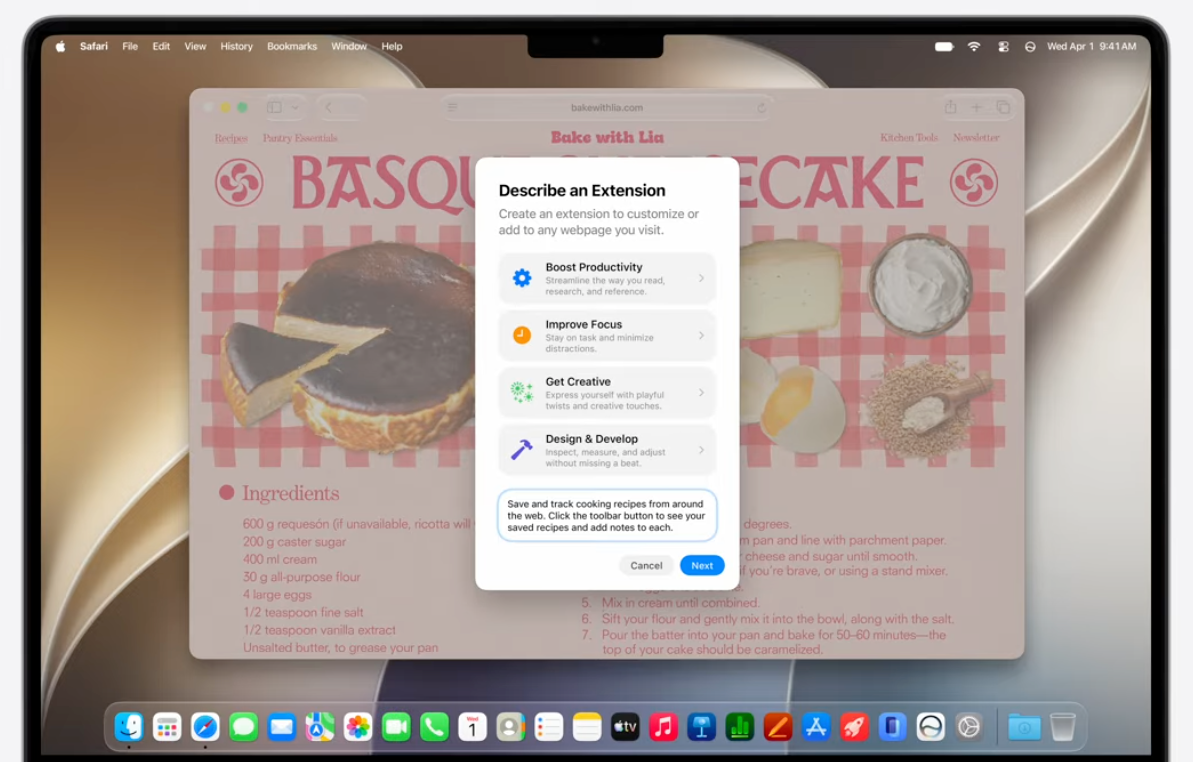 Safari extensions
