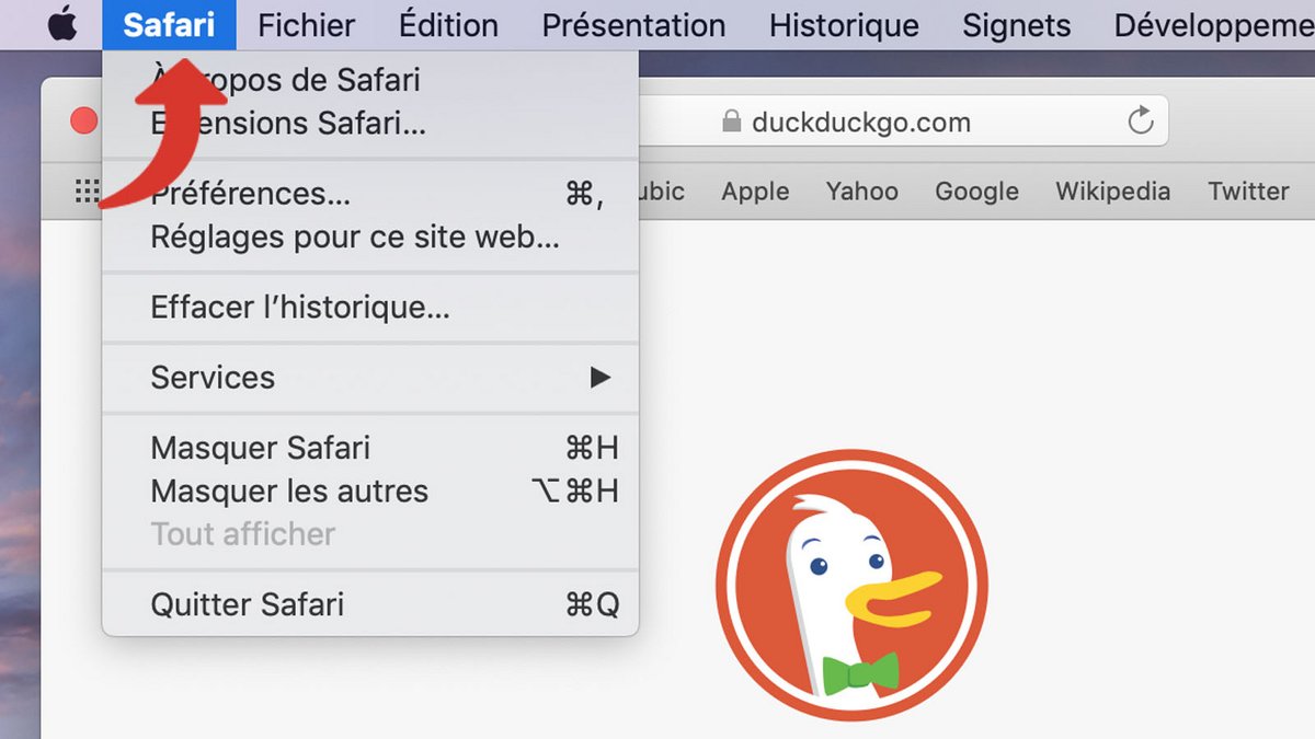 tuto reinitialiser Safari