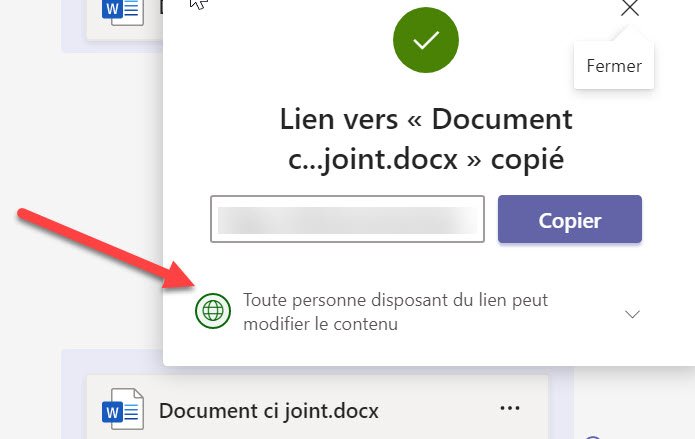 Microsoft Teams Traitement de texte