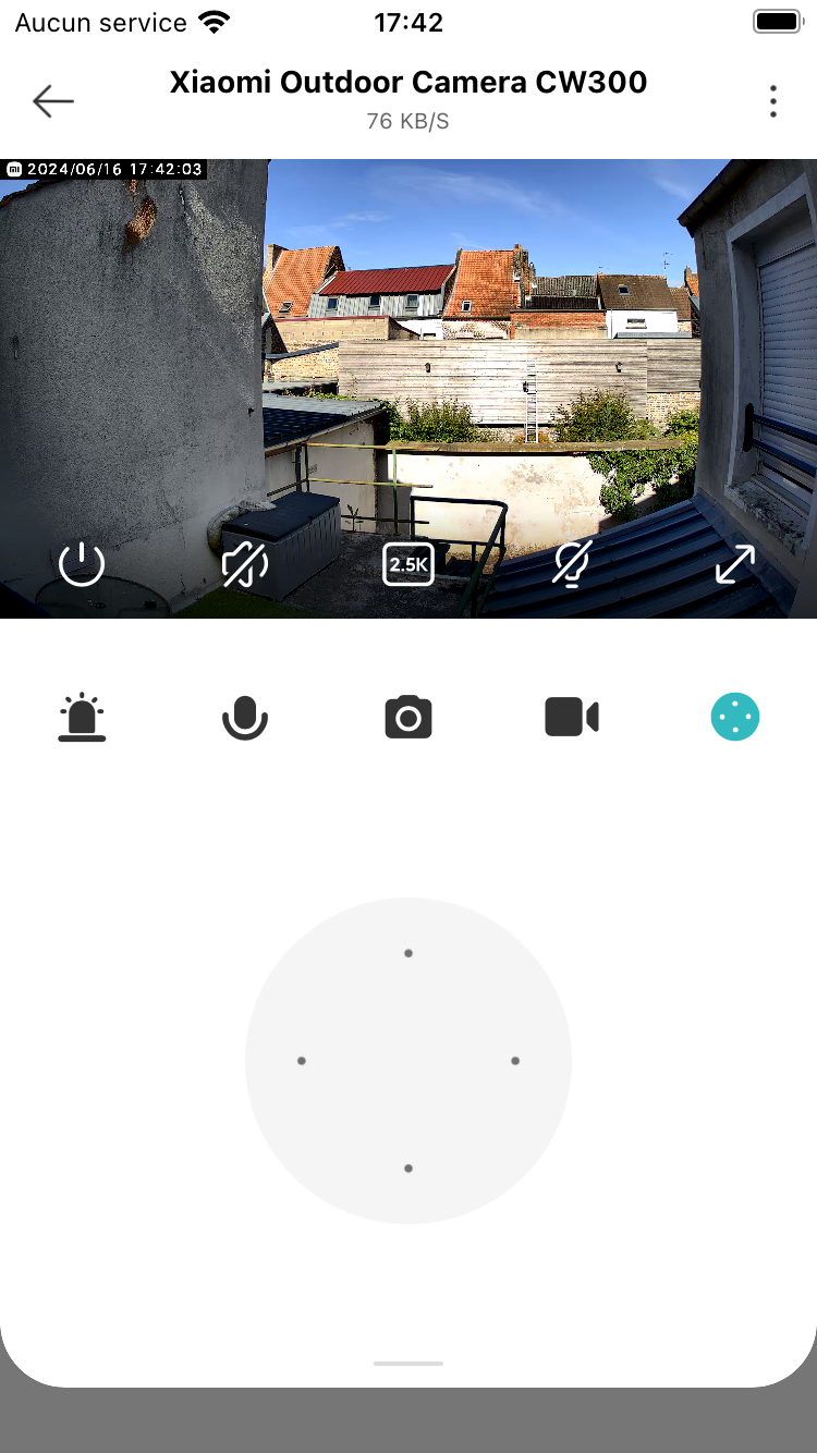 Xiaomi Outdoor Camera CW300 Application