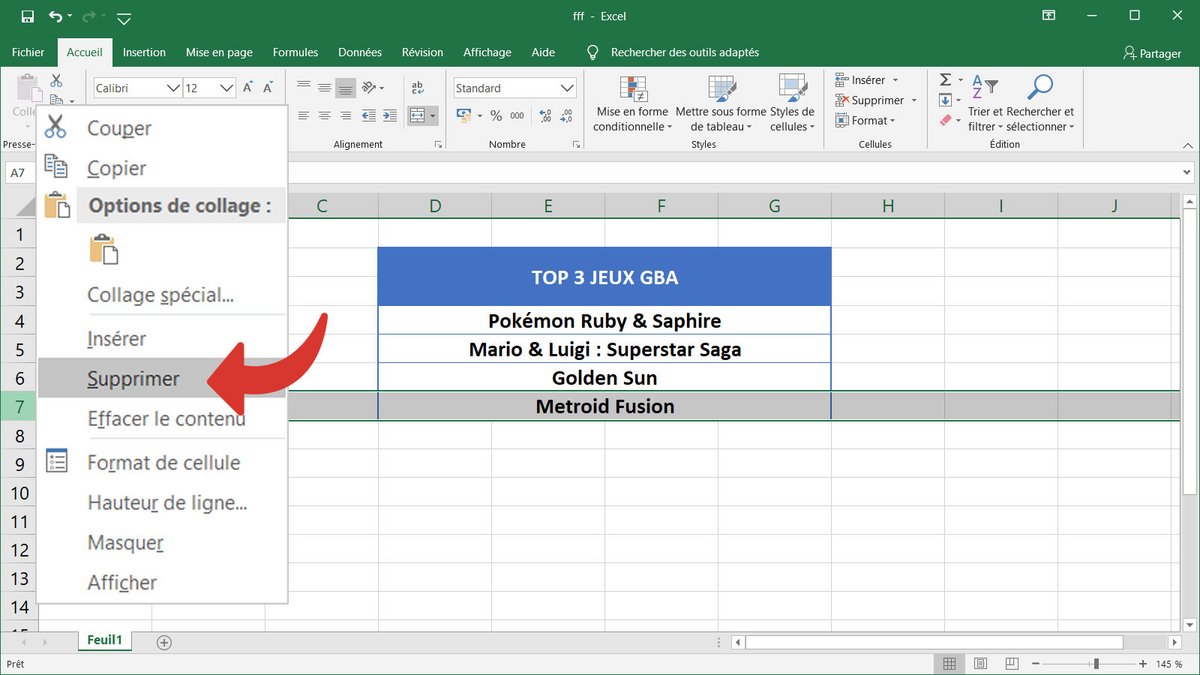 Tuto Excel