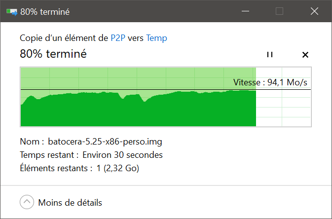 Débits enregistrés à moins d'un mètre de distance du routeur © Nerces pour Clubic