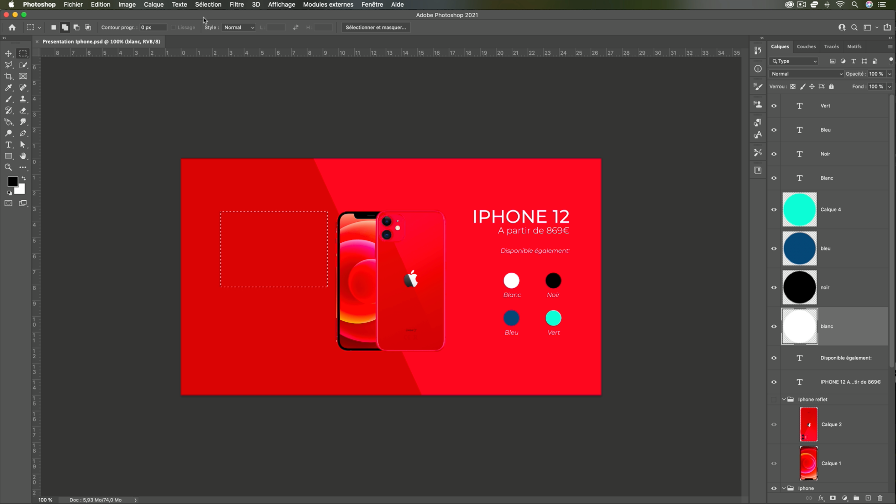 Element sélectionné