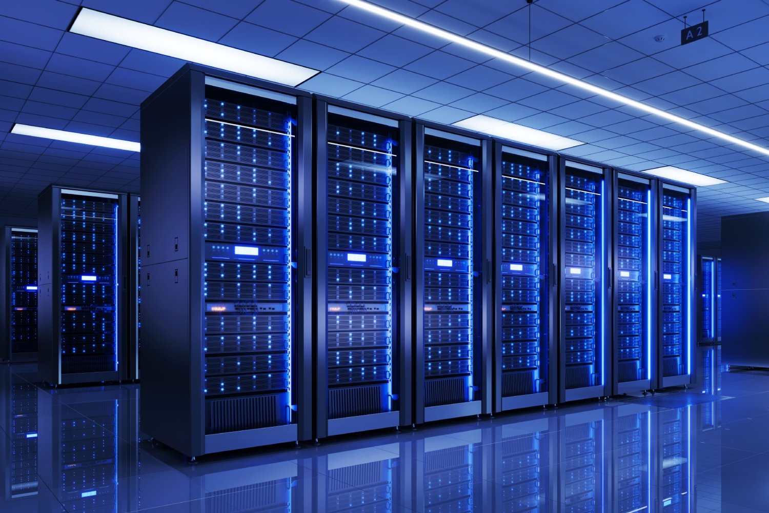 L'intérieur d'un data center. ©Sashkin / Shutterstock