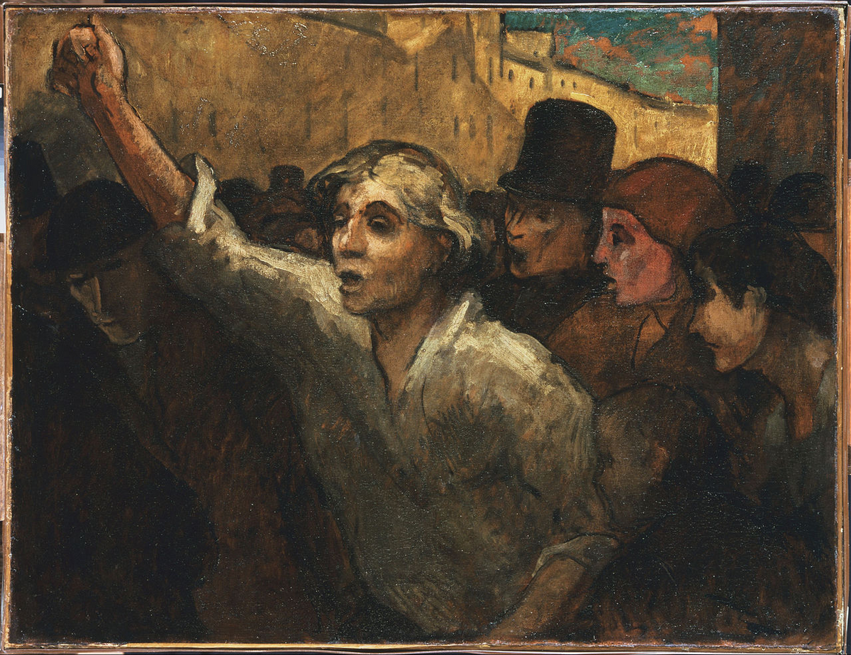 Honoré Daumier, L'Émeute (1848 ou plus tard)