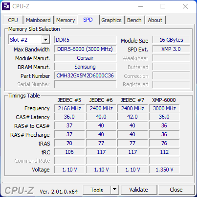 Corsair Vengeance RGB DDR5-6000 CL36