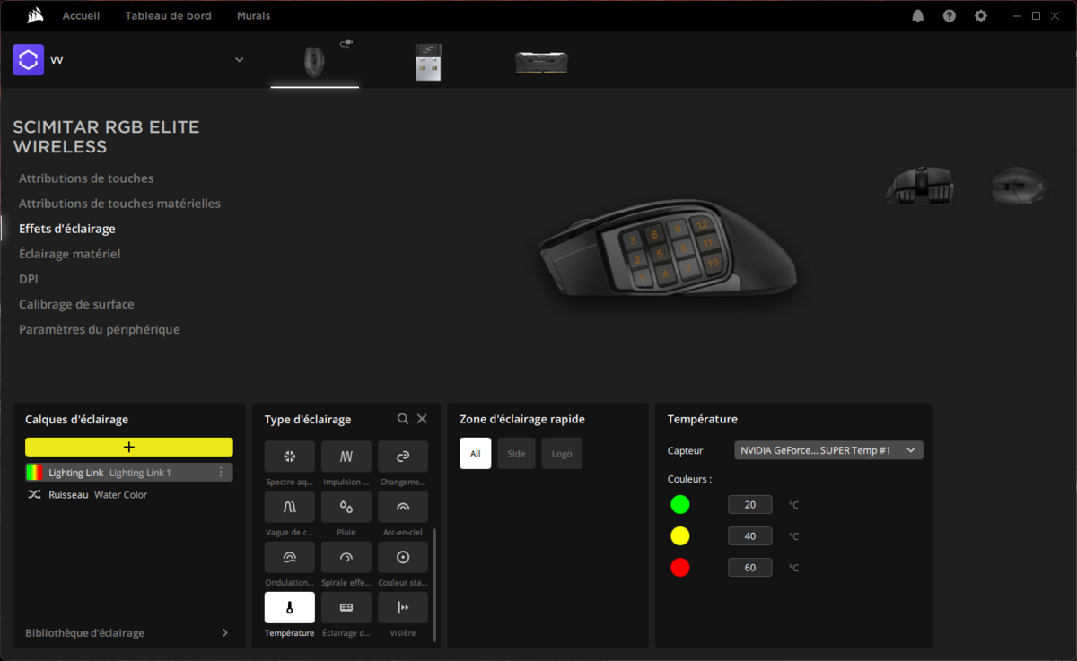 iCUE Scimitar Wireless 2