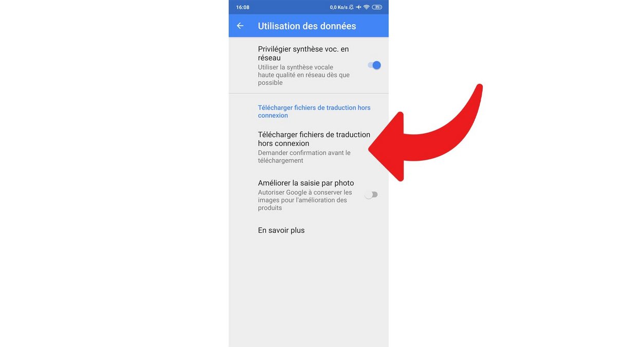 Google Traduction hors connexion