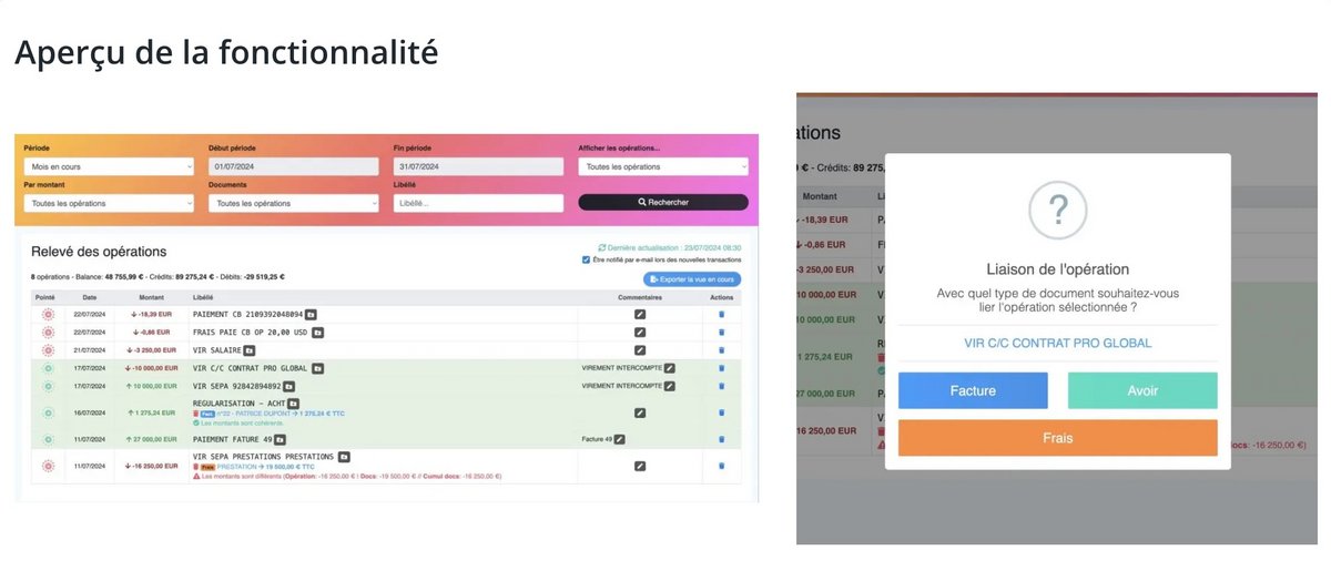 Synchronisez votre compte en banque avec le logiciel © Kolirys