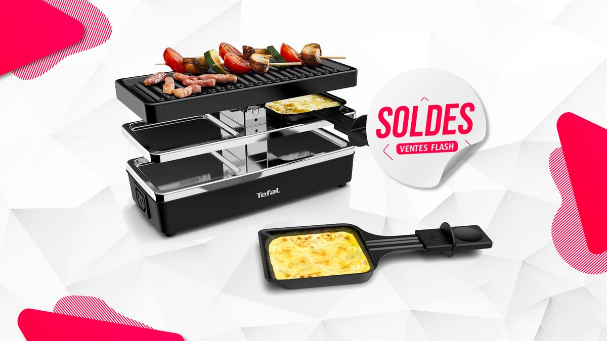 appareil à raclette/grill pour 2 Tefal Plug & Share soldes