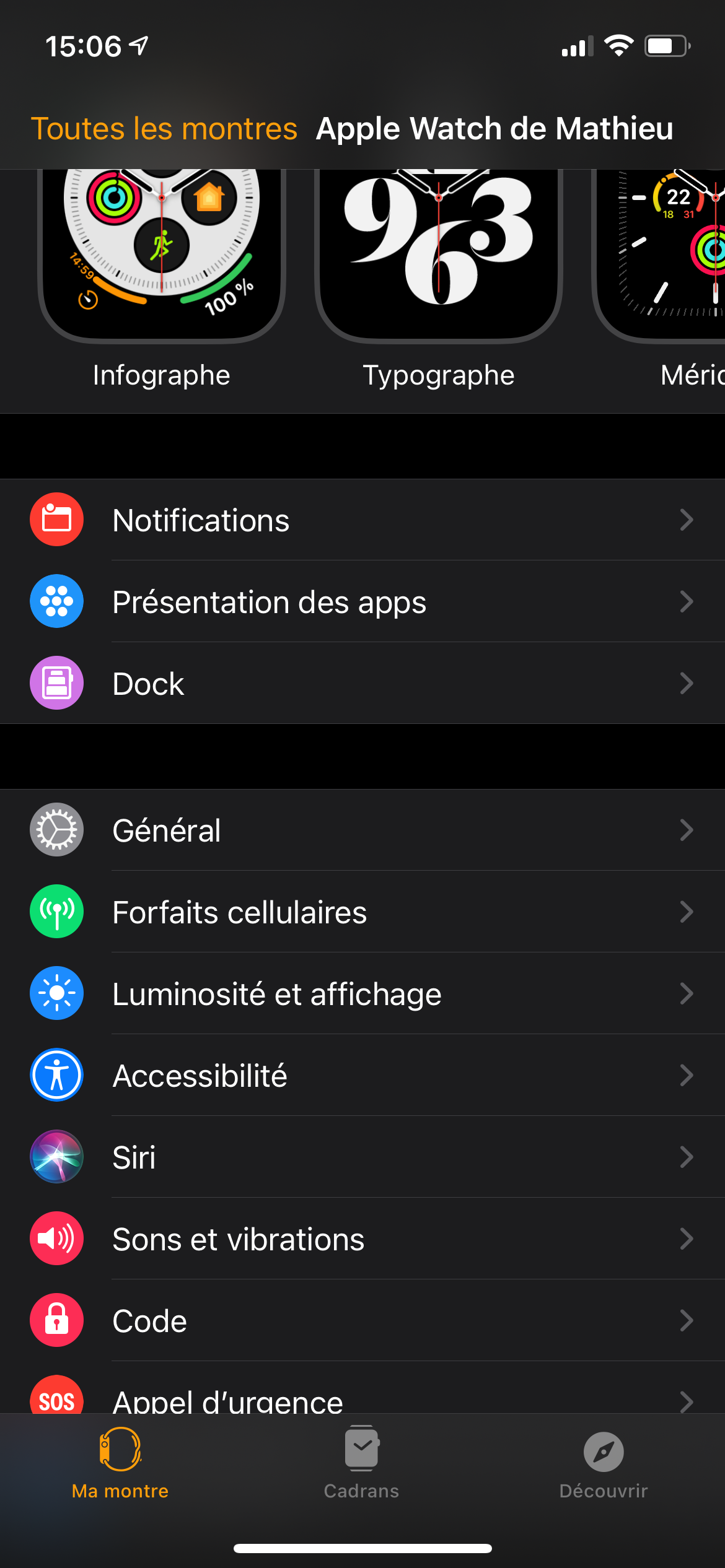 Apple Watch Actualisation