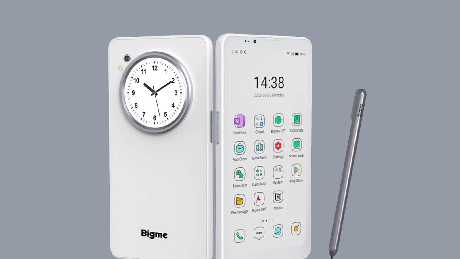 Le Bigme HiBreak Dual qui fait décidément couler beaucoup d'encre électronique - ©Bigme