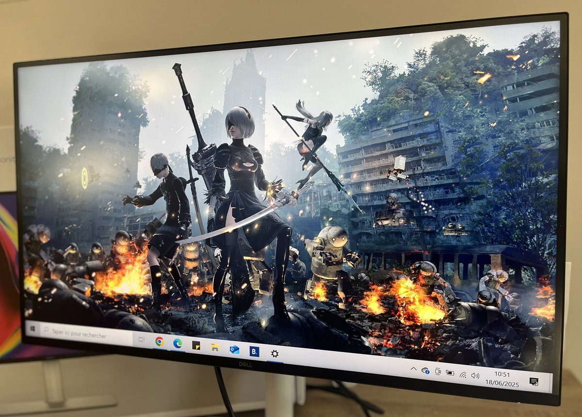 Le 4K du Dell Plus S2725QC offre une belle netteté d'image © Vincent Touveneau 