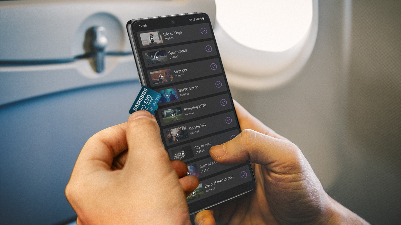 Utilisation de la carte microSD Samsung Evo Select