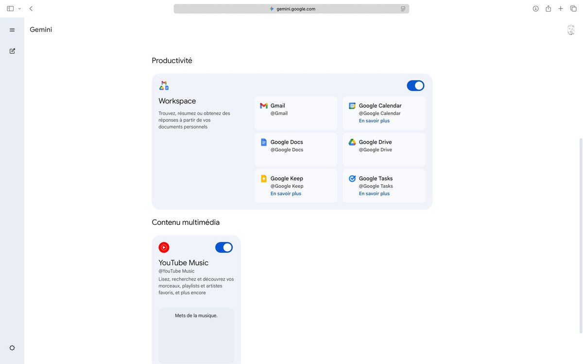 Gemini 3 s'intègre aussi avec les autres services de Google. © Clubic