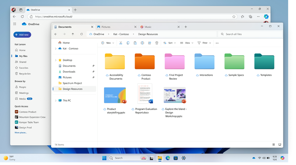 OneDrive - La synchro des dossiers colorés