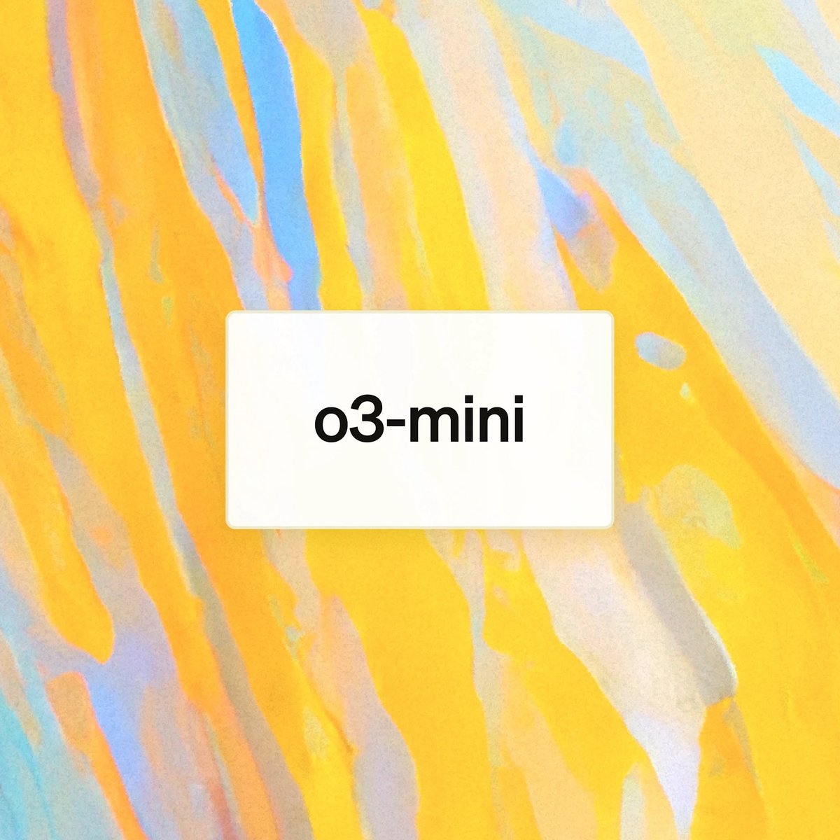 o3-mini © OpenAI