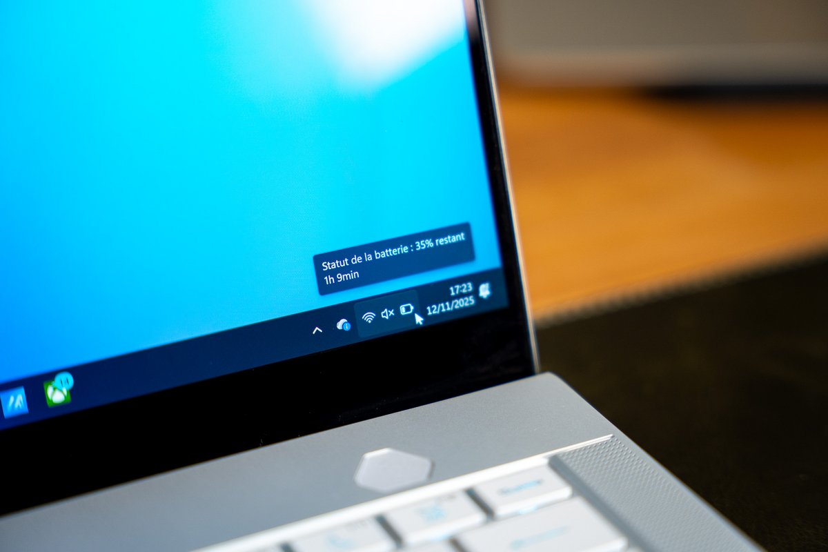 Nous remarquons une légère baisse de l'autonomie face au modèle 2024... © Nathan Le Gohlisse pour Clubic