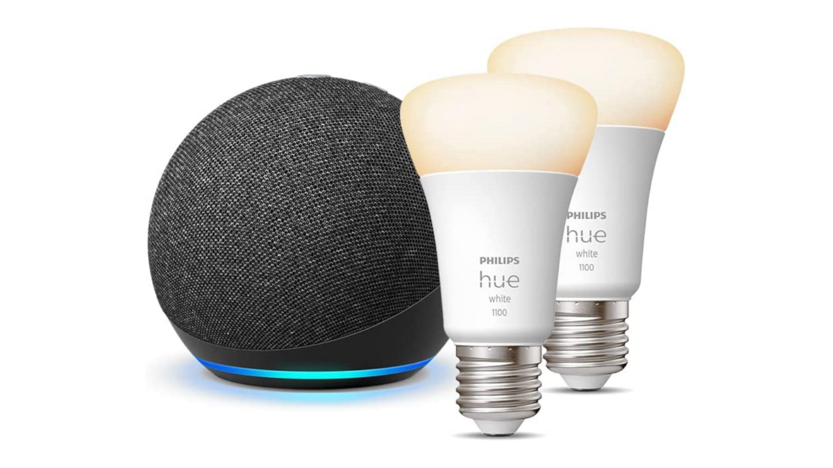 Le pack Amazon Echo Dot 4 et les ampoules Philips Hue