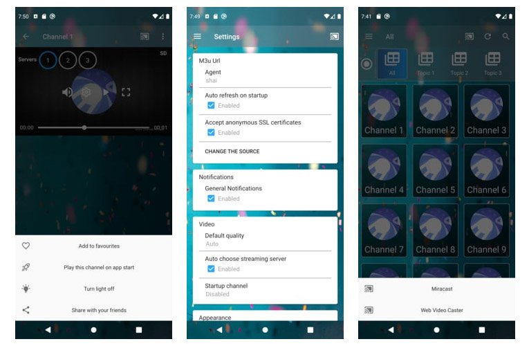 Interface de l'application : un player IPTV intuitif pour lire vos flux vidéo, gérer vos playlists M3U et profiter d’un streaming fluide. - © Drama Live