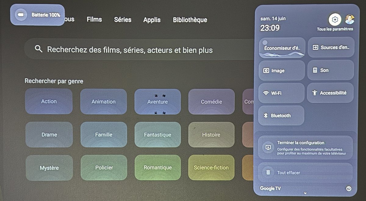 Le menu de recherche permet de trouver le style de film qui nous convient - © Charles Gouin-Peyrot pour Clubic