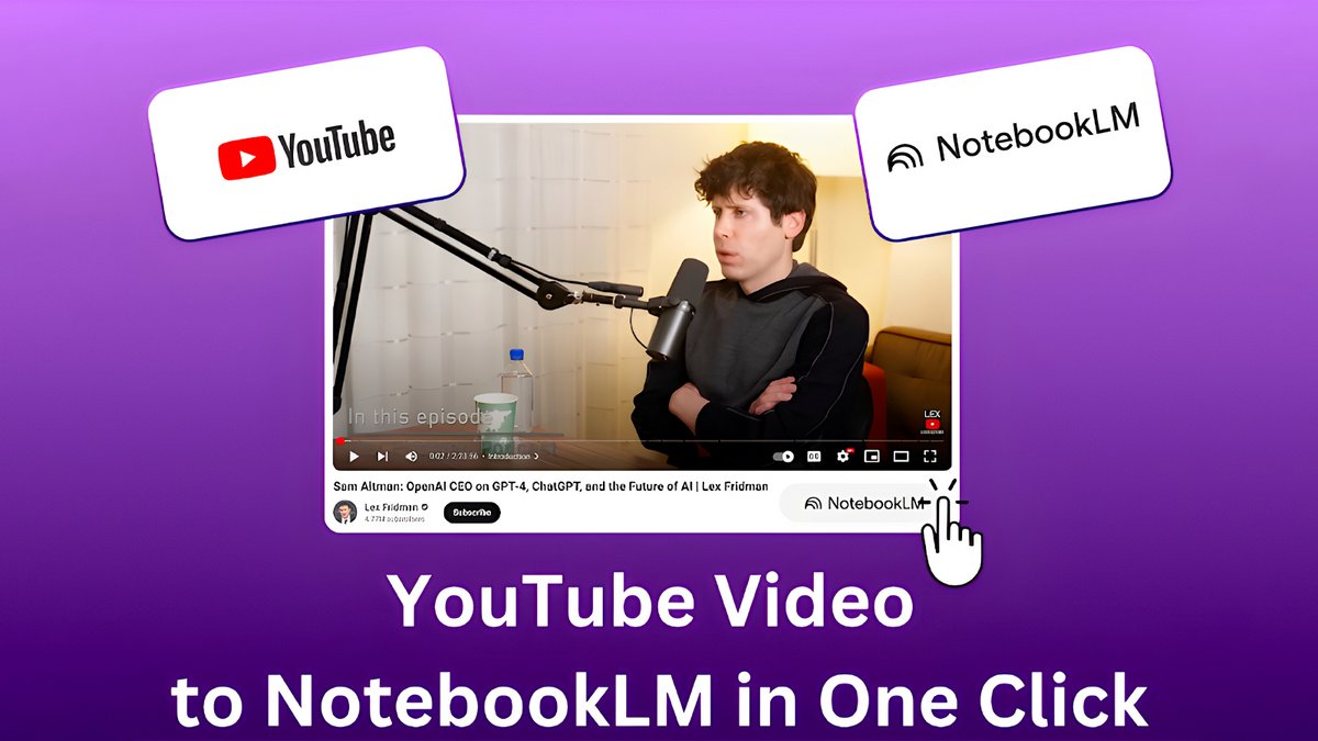 Télécharger YouTube to NotebookLM (gratuit) Web - Clubic