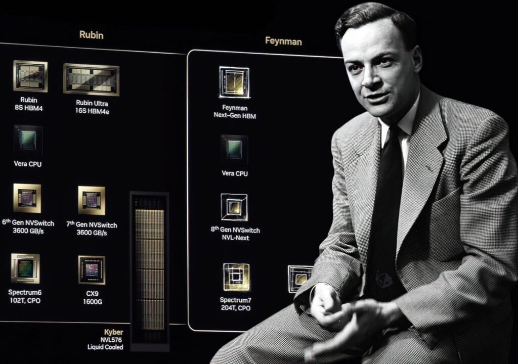 Feynman devrait débarquer dès 2028, avec des bouts d'Intel dedans ? @NVIDIA
