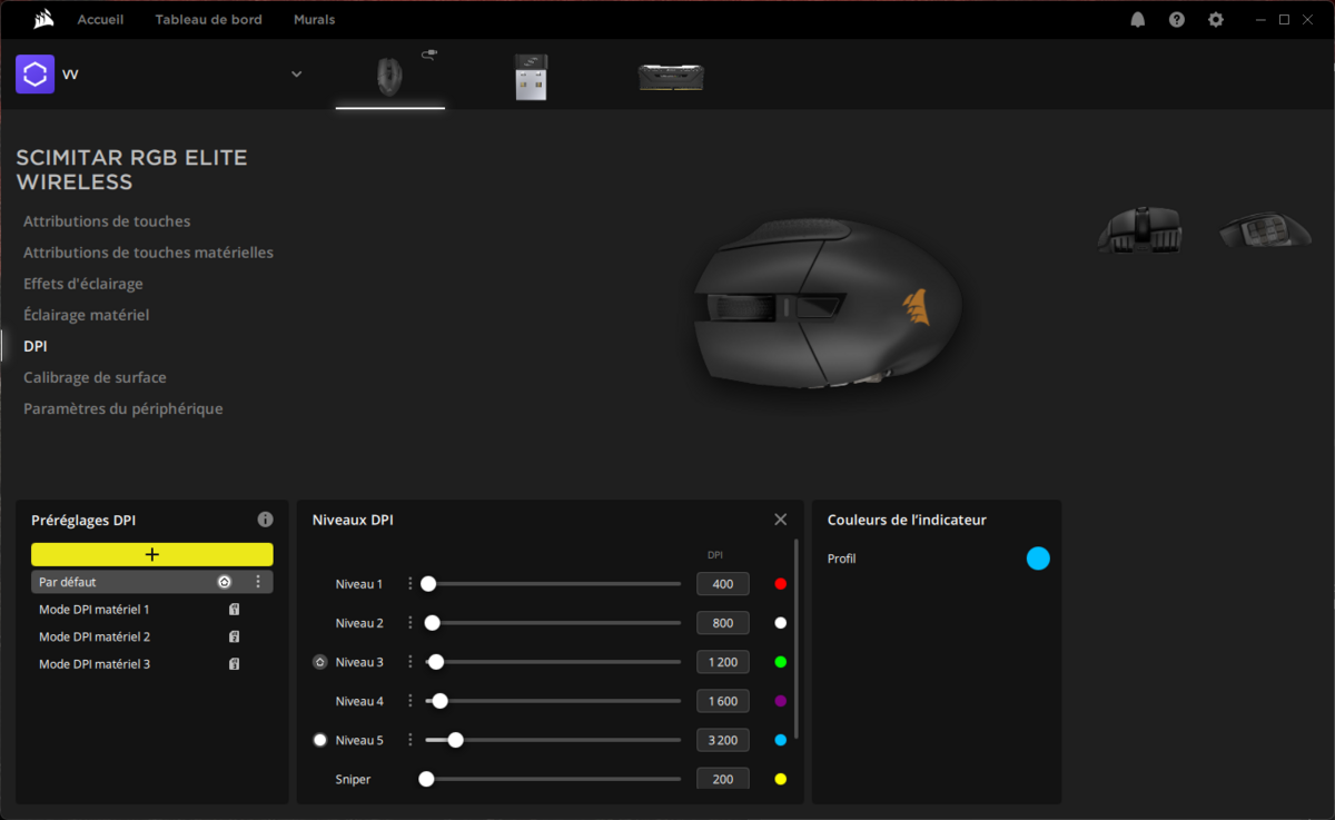 iCUE Scimitar Wireless 3