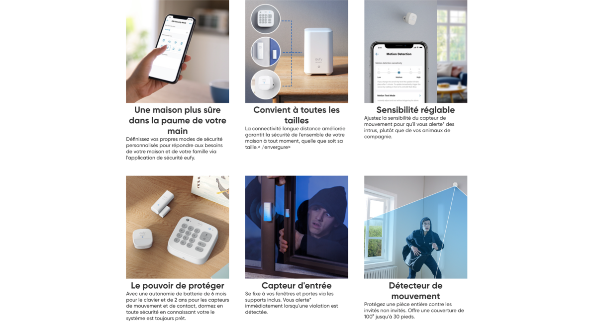 Un kit de surveillance doté de nombreux atouts © Eufy / Fantasia Trading