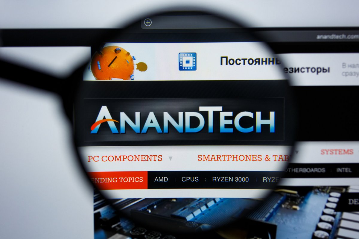 La fin de l'histoire pour le site AnandTech © ShutterStock