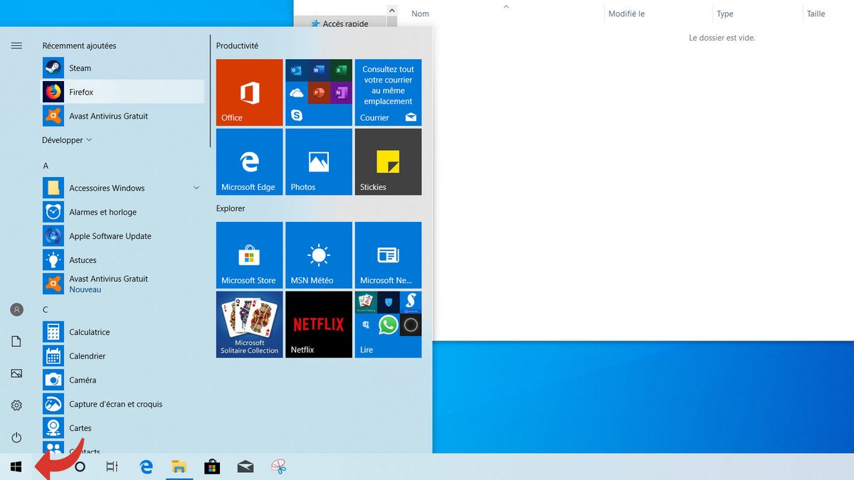 tutoriel windows 10