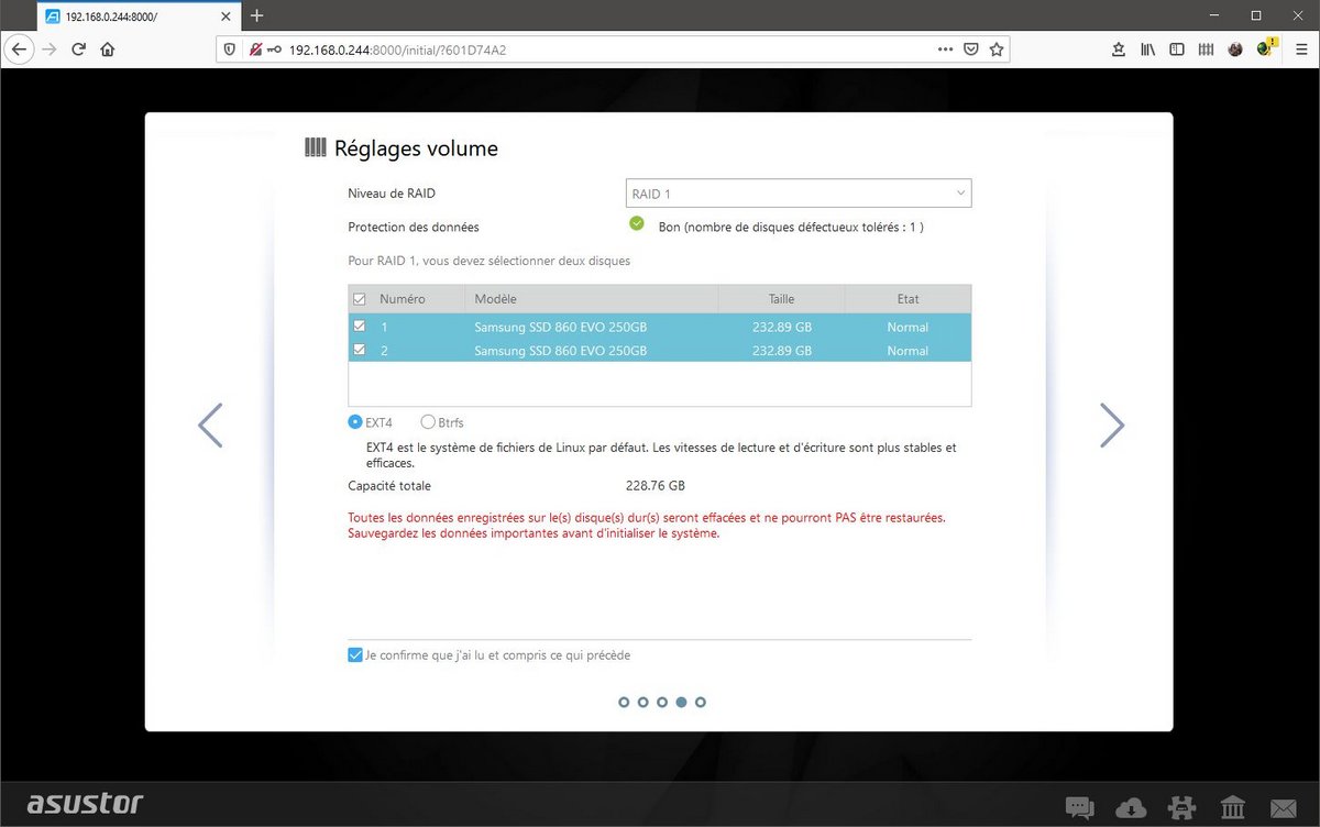 Bien sûr, l'étape de configuration de la pile RAID est critique © Nerces pour Clubic