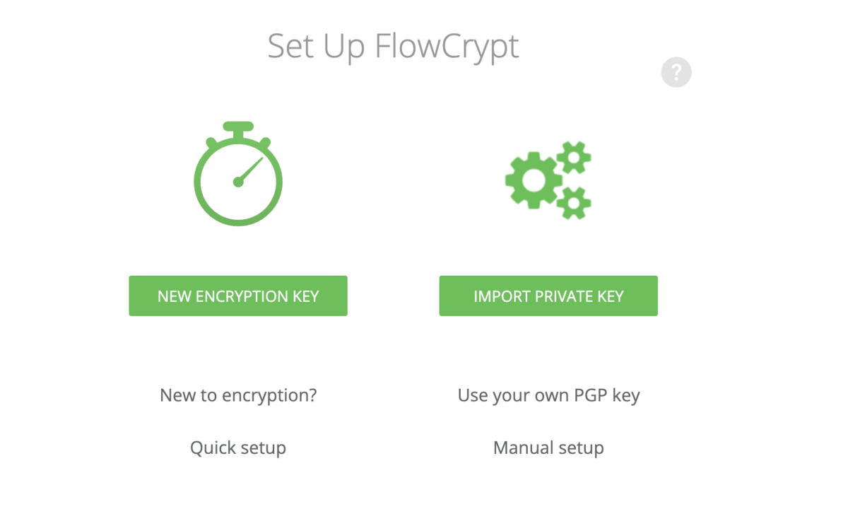 FlowCrypt - accueil