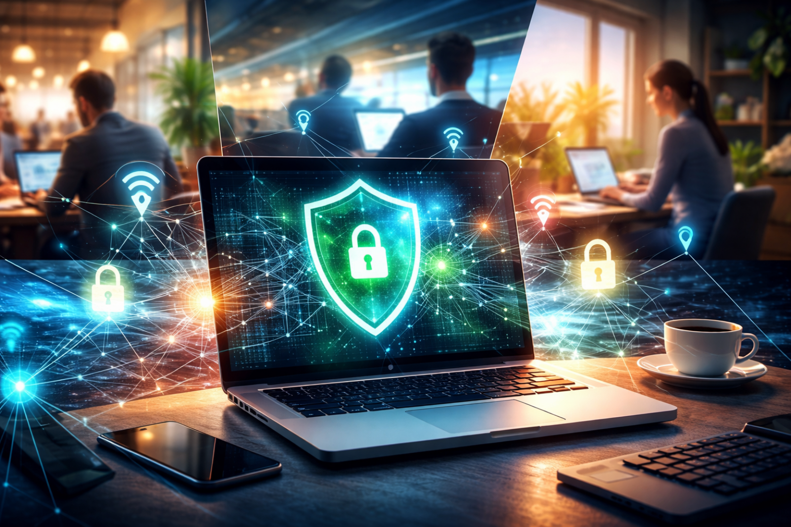 Télétravail, déplacements, coworking : garder la main sur la sécurité réseau quand vos équipes sont partout.