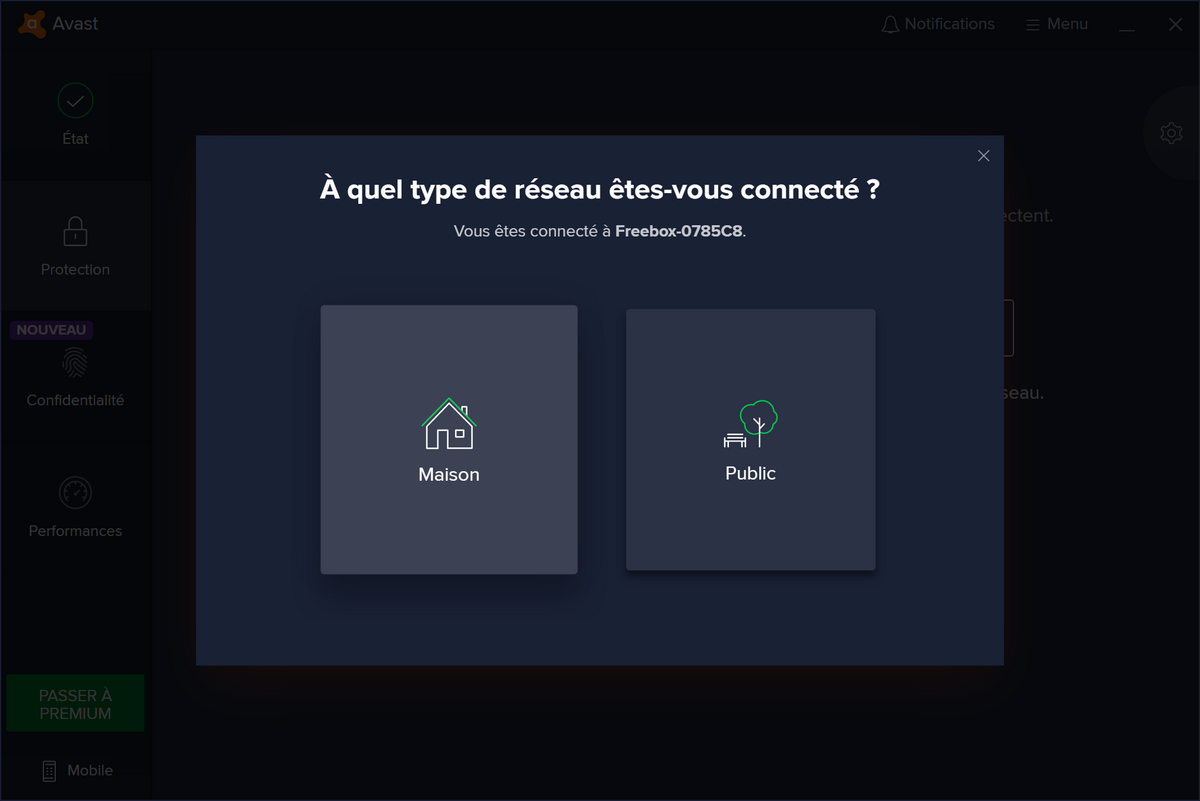 Avast Antivirus Gratuit - Analyse réseau