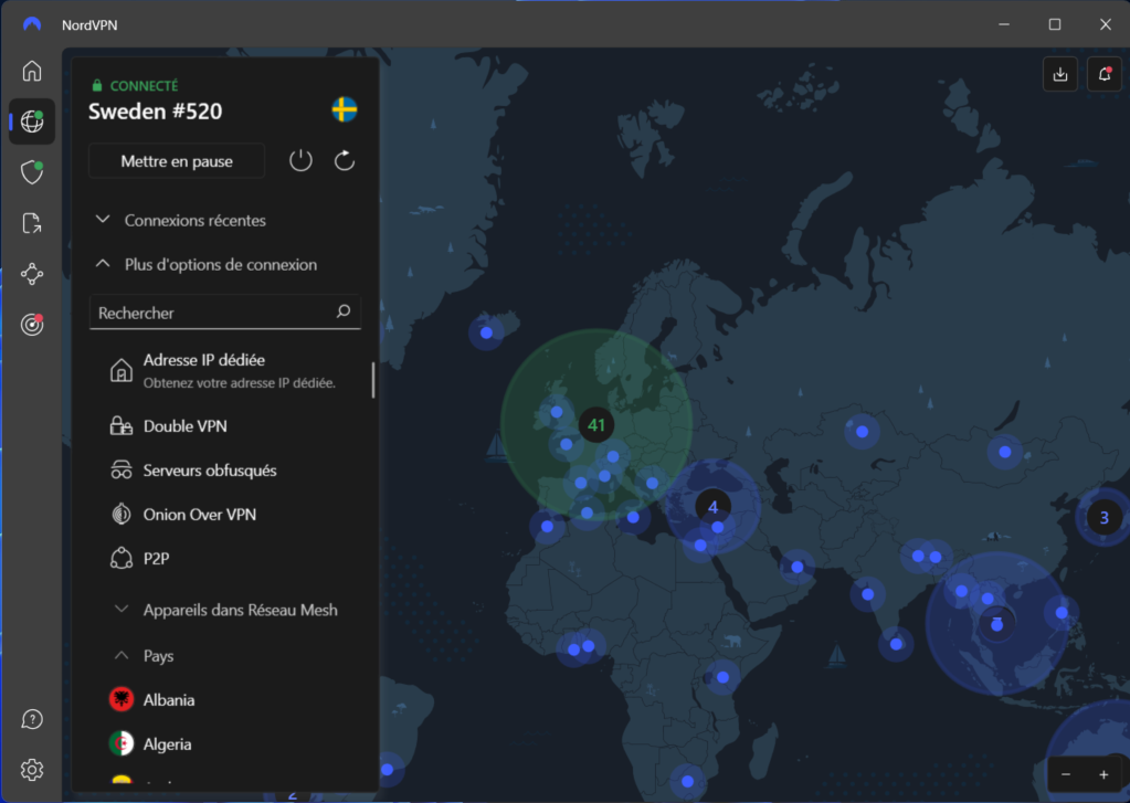 NordVPN masque votre adresse IP et chiffre votre trafic pour protéger vos données privées © Clubic