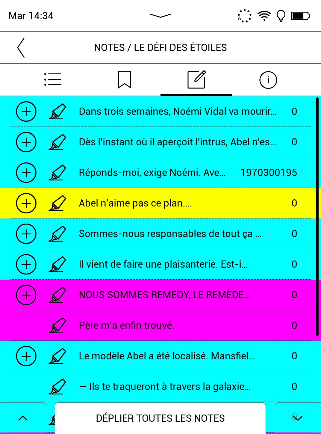 Vivlio Color - Screen bug notes