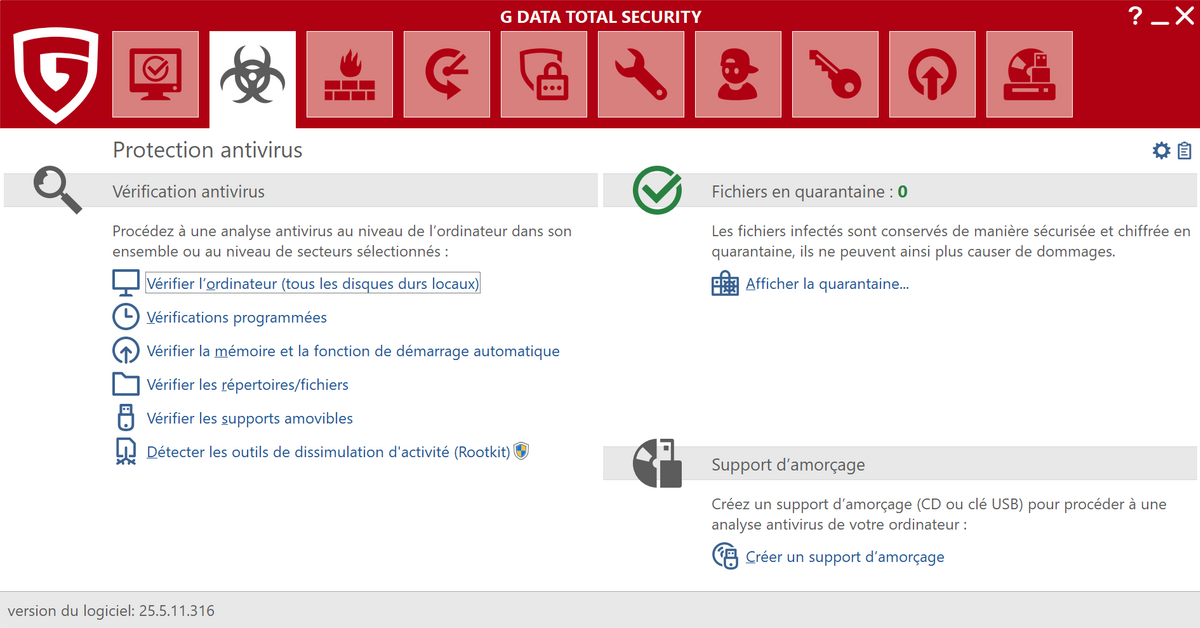 G DATA Total Security -  Analyses antivirus