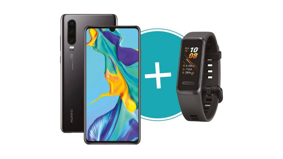 pack Huawei P30 bracelet Band 4